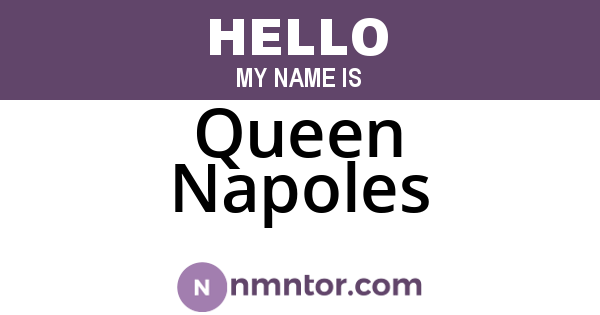 Queen Napoles