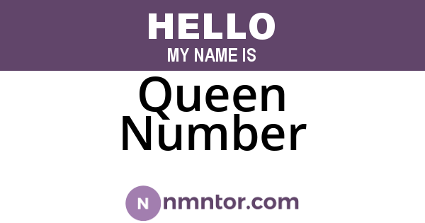 Queen Number