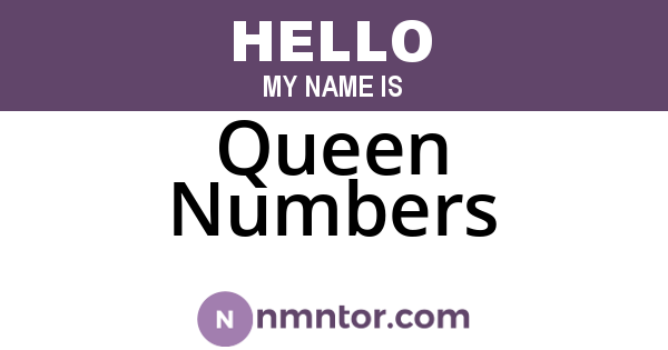 Queen Numbers