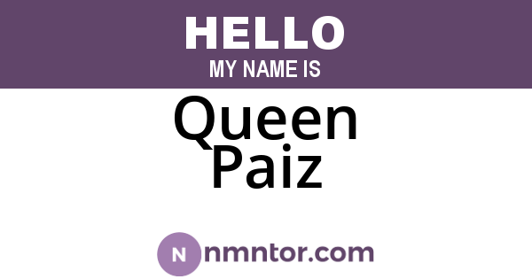 Queen Paiz