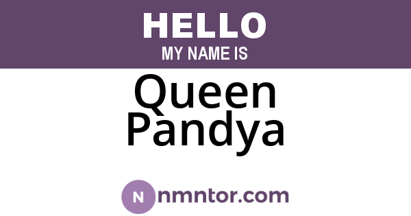 Queen Pandya