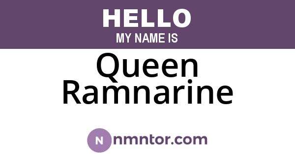 Queen Ramnarine