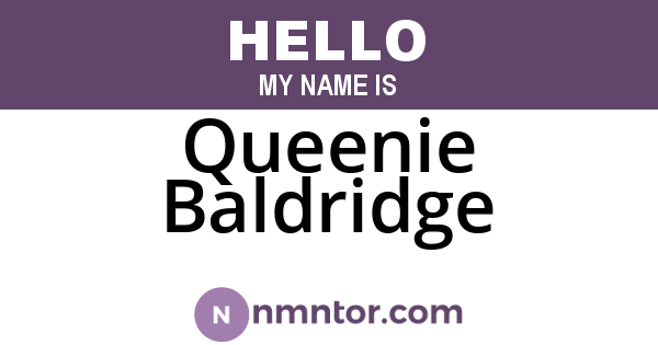 Queenie Baldridge