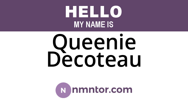 Queenie Decoteau