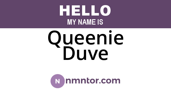 Queenie Duve