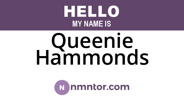 Queenie Hammonds