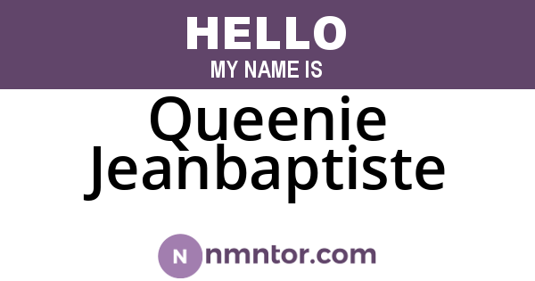 Queenie Jeanbaptiste