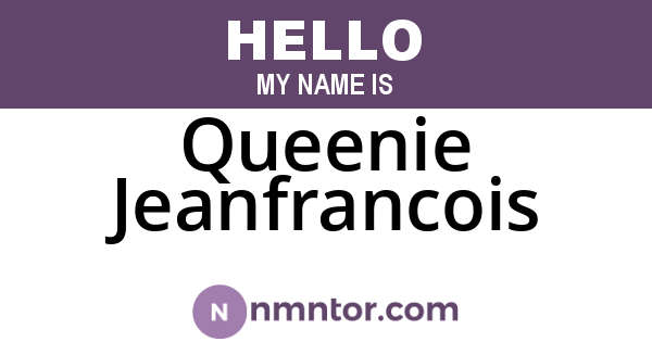 Queenie Jeanfrancois