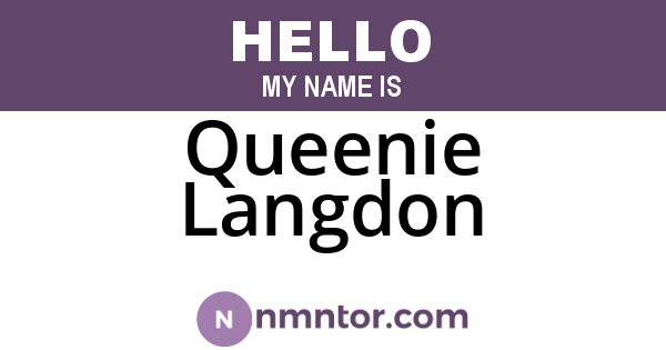 Queenie Langdon