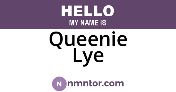 Queenie Lye