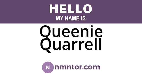 Queenie Quarrell