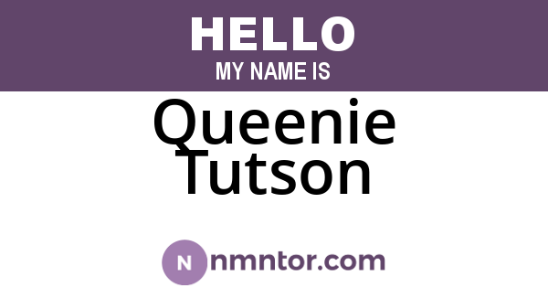 Queenie Tutson