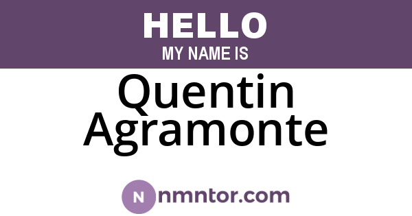 Quentin Agramonte