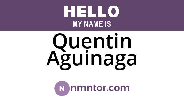 Quentin Aguinaga