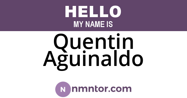 Quentin Aguinaldo