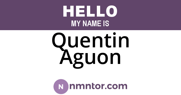 Quentin Aguon