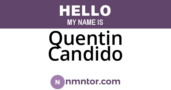 Quentin Candido