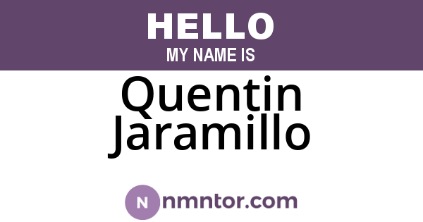 Quentin Jaramillo