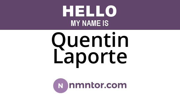 Quentin Laporte