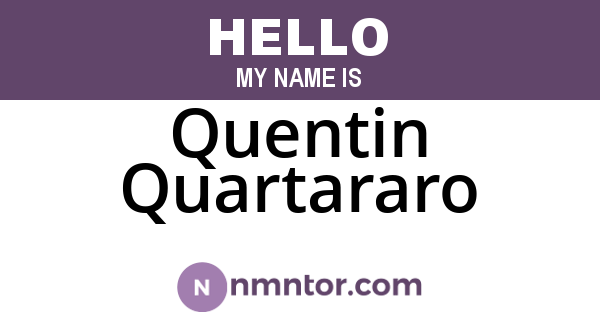 Quentin Quartararo