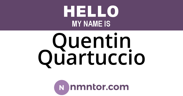 Quentin Quartuccio