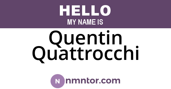 Quentin Quattrocchi
