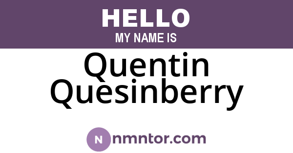 Quentin Quesinberry
