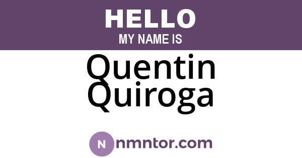 Quentin Quiroga