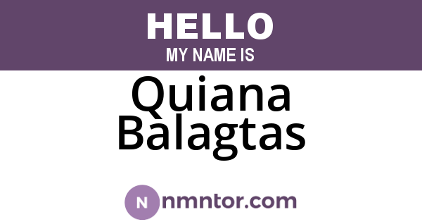 Quiana Balagtas