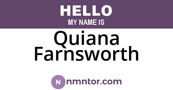Quiana Farnsworth