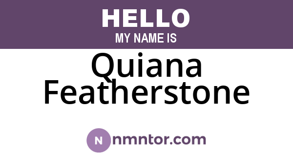 Quiana Featherstone
