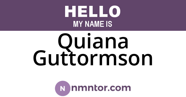 Quiana Guttormson