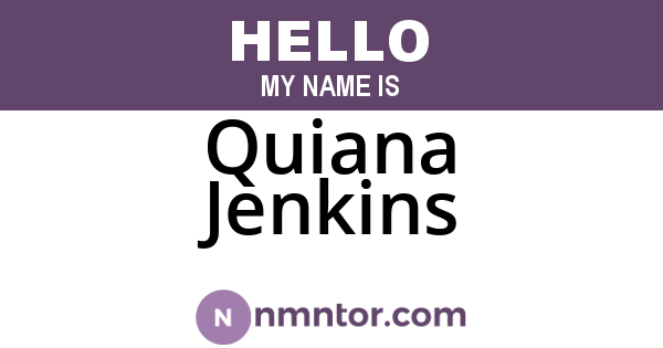 Quiana Jenkins