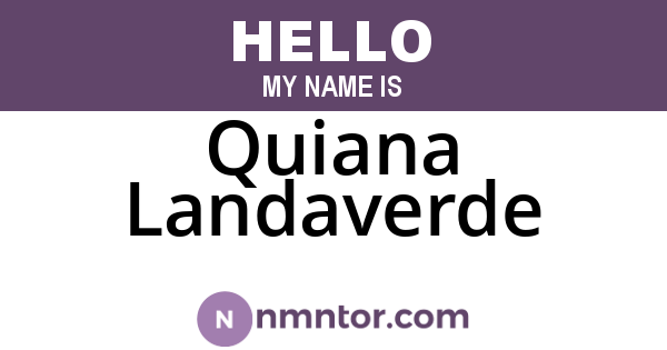 Quiana Landaverde
