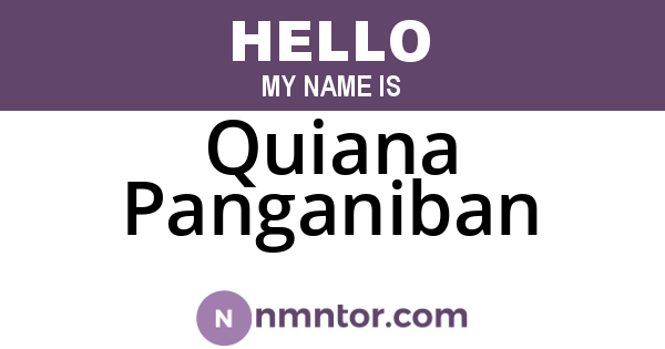 Quiana Panganiban