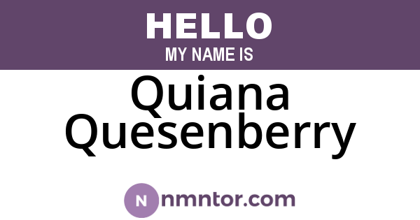 Quiana Quesenberry