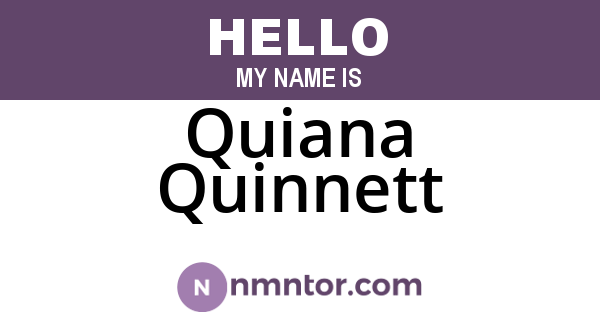 Quiana Quinnett