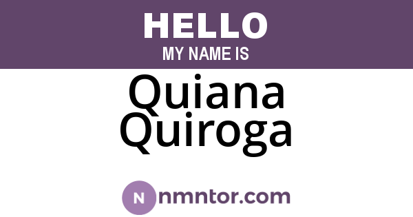 Quiana Quiroga