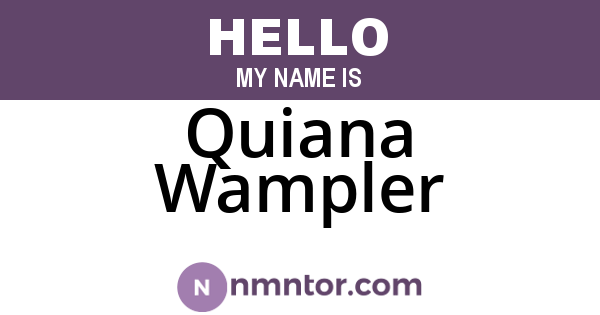 Quiana Wampler