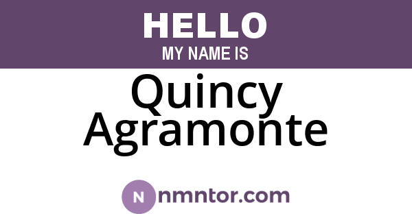 Quincy Agramonte