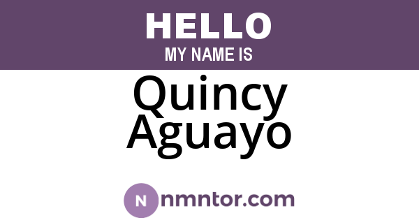 Quincy Aguayo