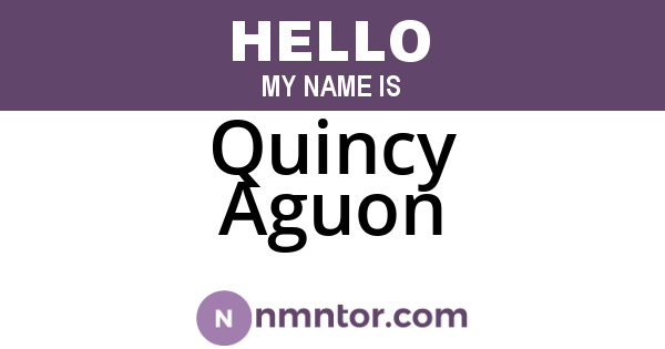 Quincy Aguon