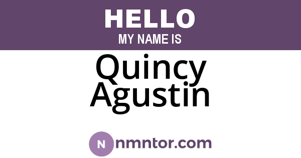 Quincy Agustin