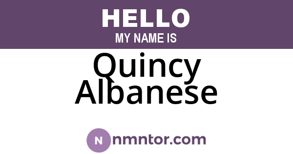 Quincy Albanese