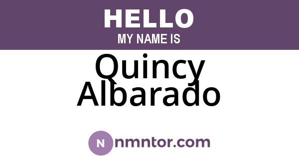 Quincy Albarado