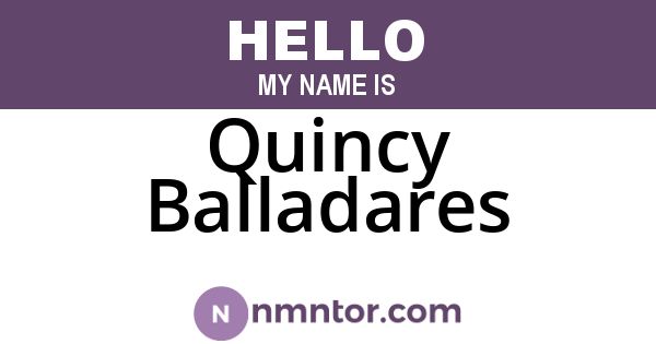 Quincy Balladares