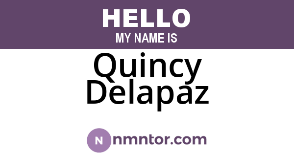 Quincy Delapaz