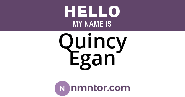 Quincy Egan