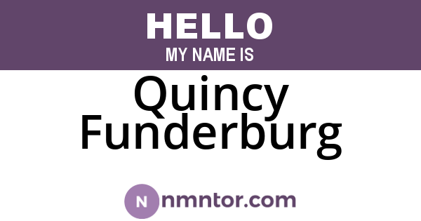 Quincy Funderburg