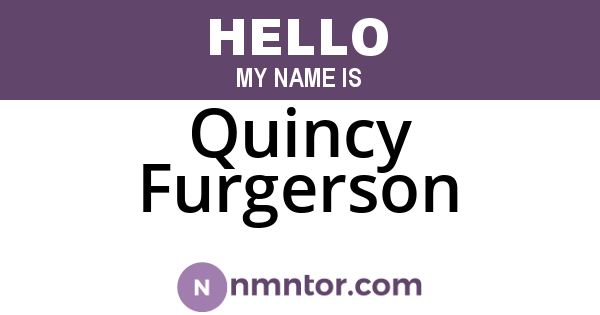 Quincy Furgerson